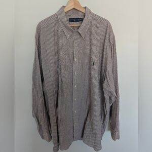 Men's Polo Ralph Lauren Long Sleeve Button up Red/Green Plaid Size 3XB